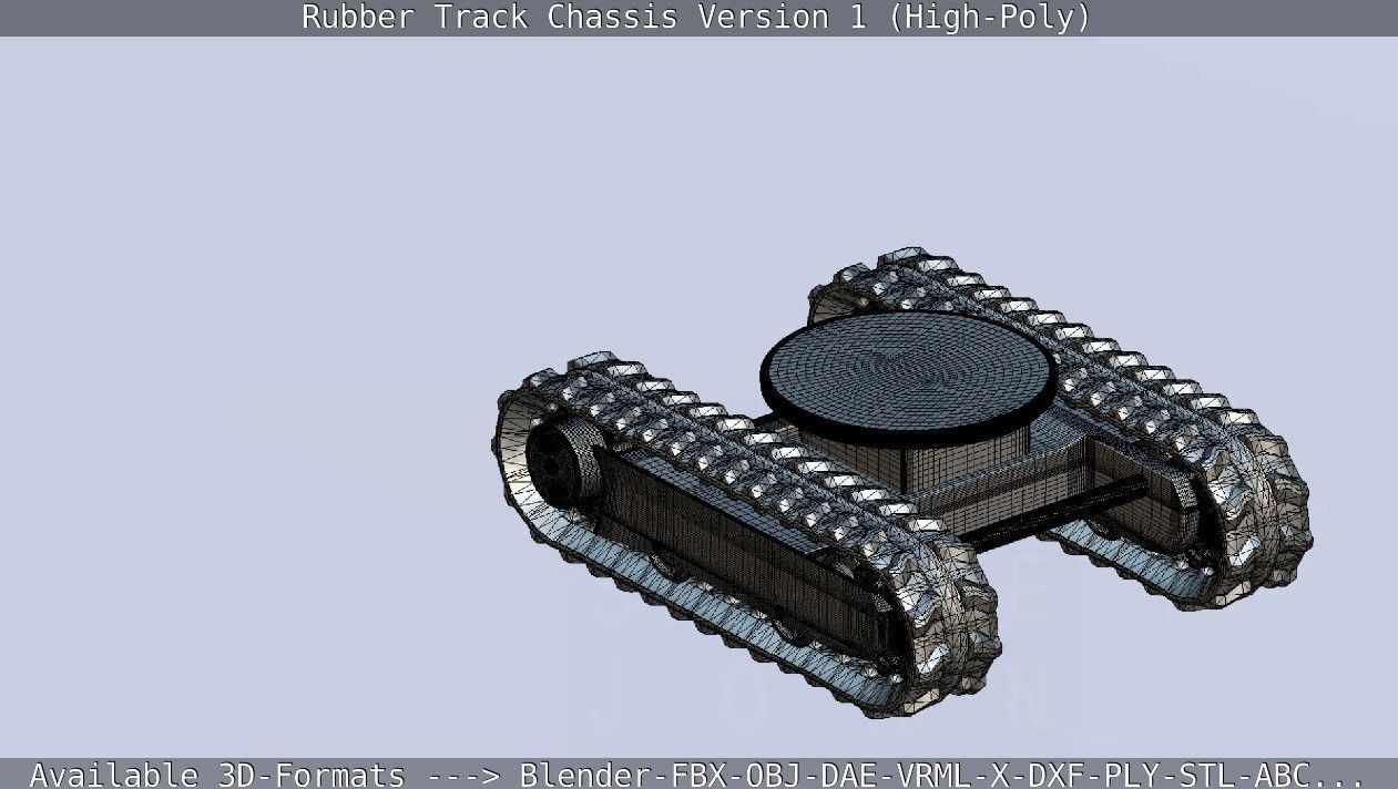 Rubber Track Chassis Version 1 High-Poly 3D model_63