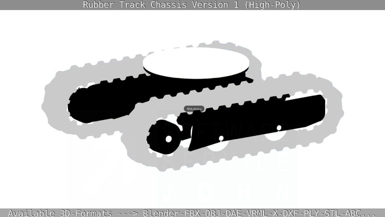 Rubber Track Chassis Version 1 High-Poly 3D model_48