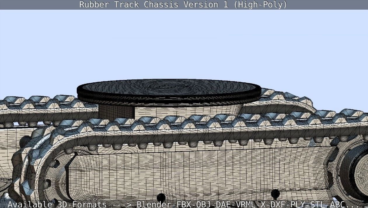 Rubber Track Chassis Version 1 High-Poly 3D model_59