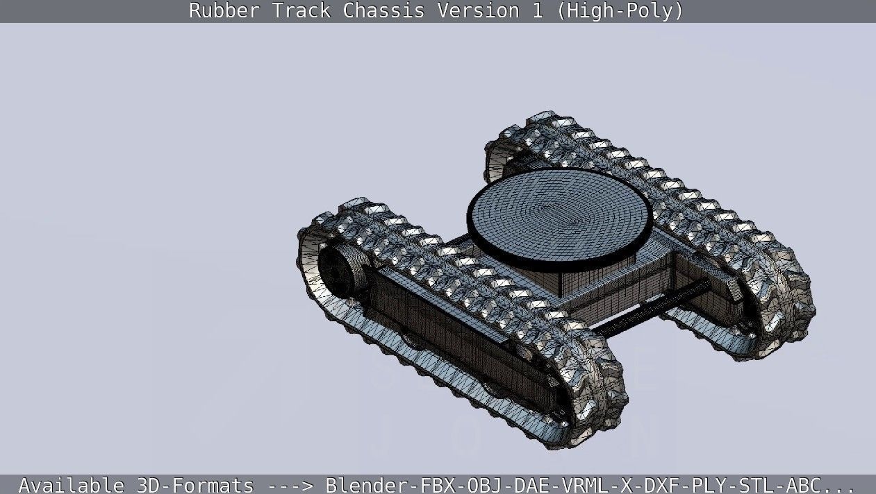 Rubber Track Chassis Version 1 High-Poly 3D model_64