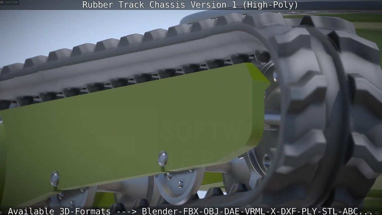 Rubber Track Chassis Version 1 High-Poly 3D model_31