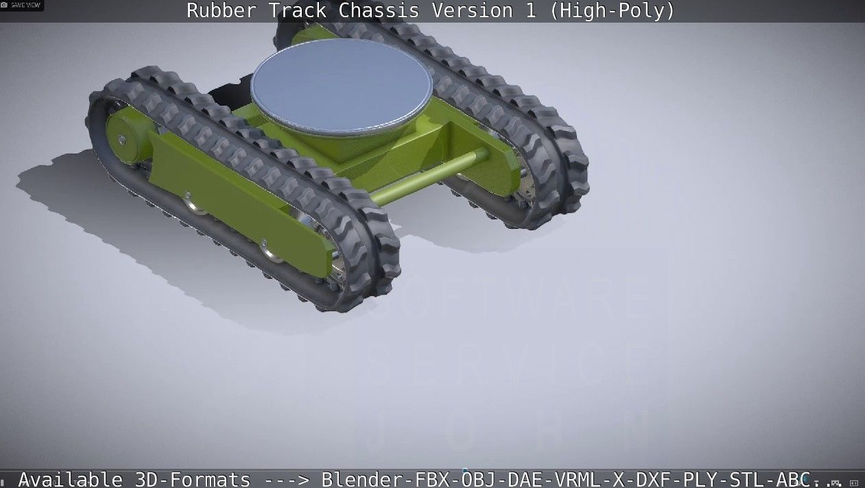 Rubber Track Chassis Version 1 High-Poly 3D model_75