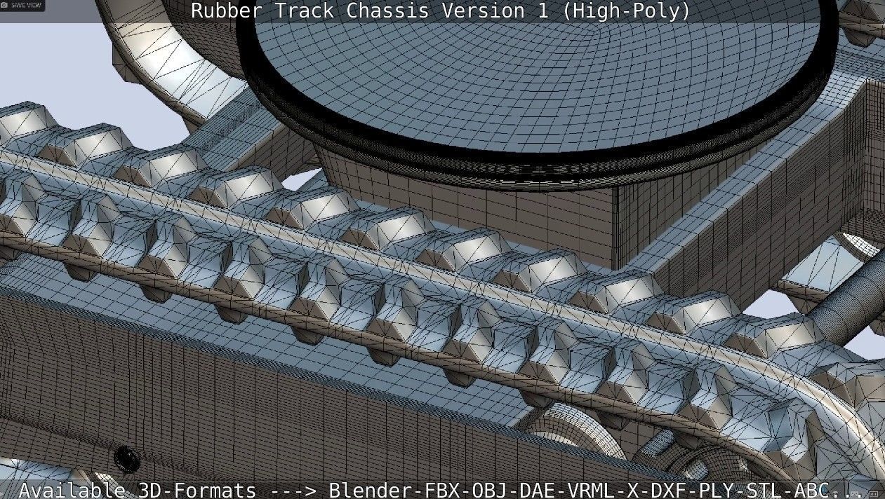 Rubber Track Chassis Version 1 High-Poly 3D model_56