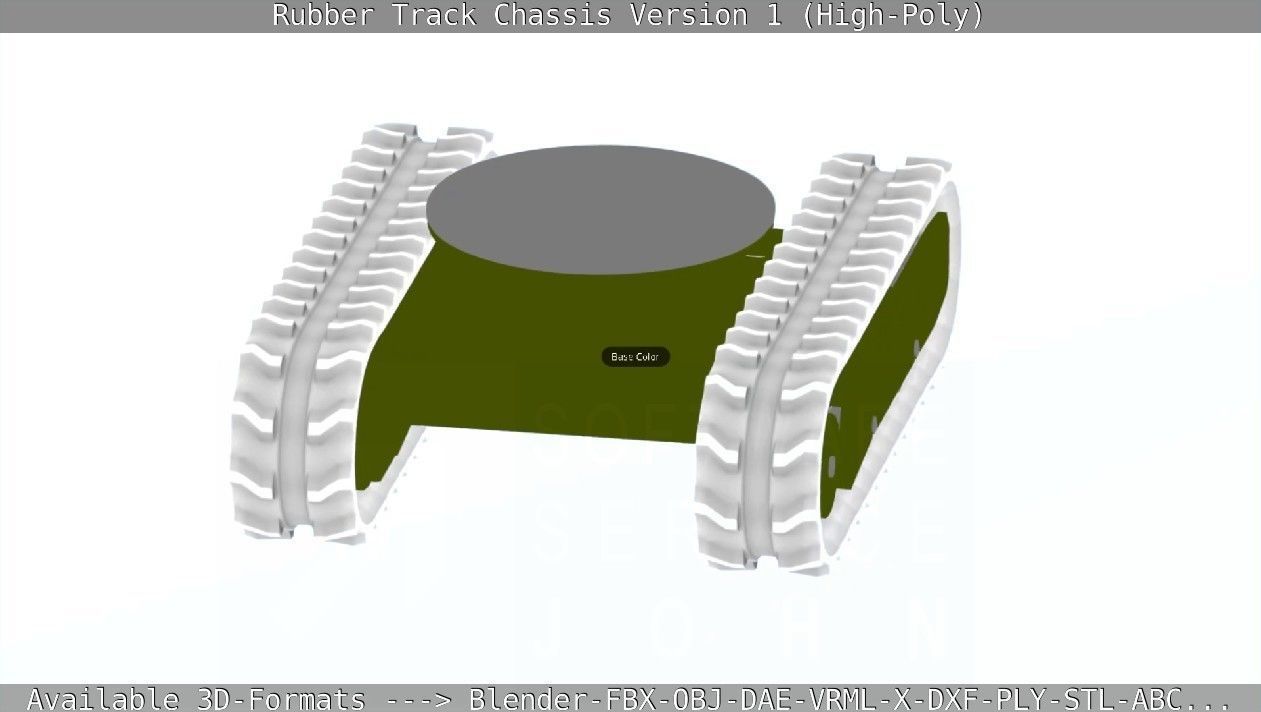 Rubber Track Chassis Version 1 High-Poly 3D model_47