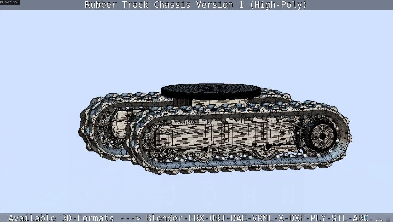 Rubber Track Chassis Version 1 High-Poly 3D model_65