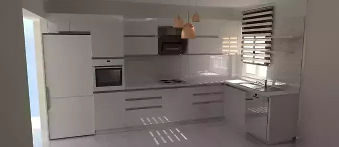 modern 3d kitchen 