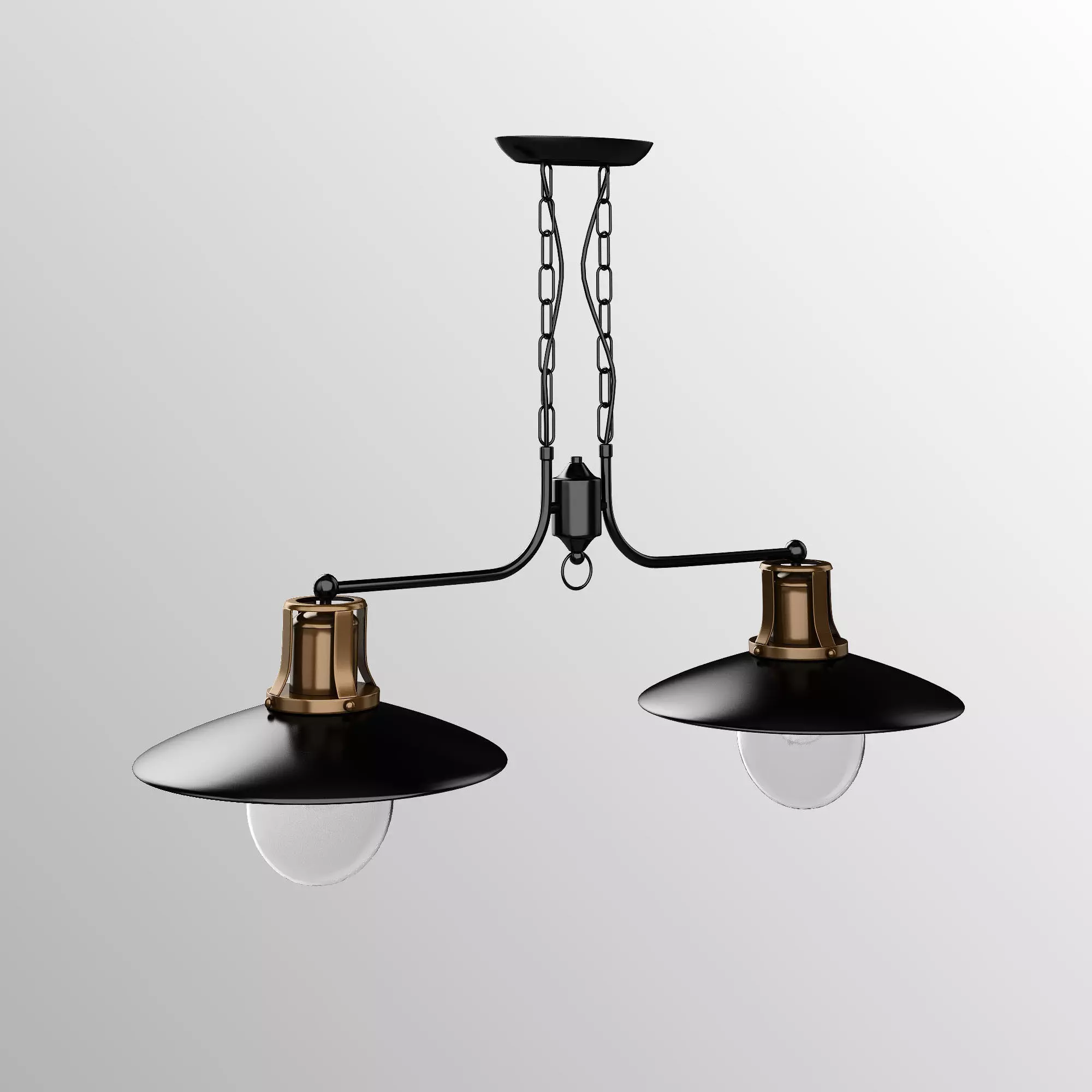 Industrial lamp Free 3D model_0