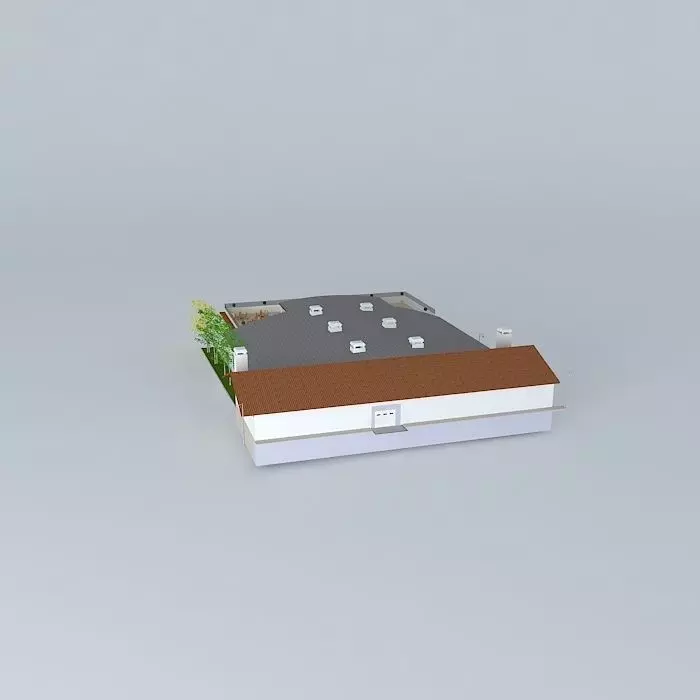 cLup roof of building Free 3D model