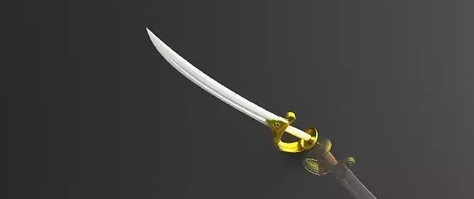Talwar- Indian curved sword 3D print model