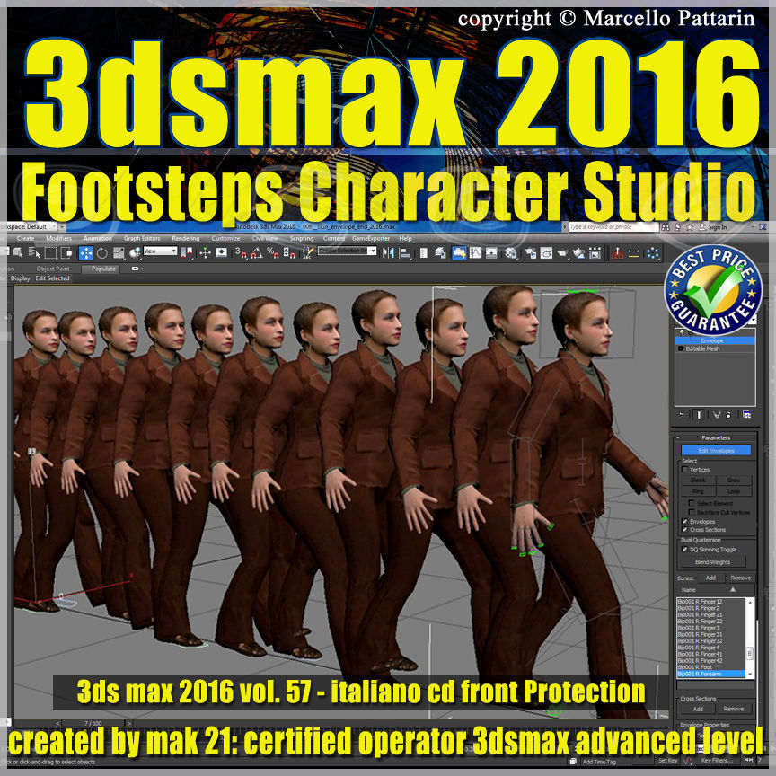 057 3ds max 2016 Footsteps Character Studio vol 57 cd front