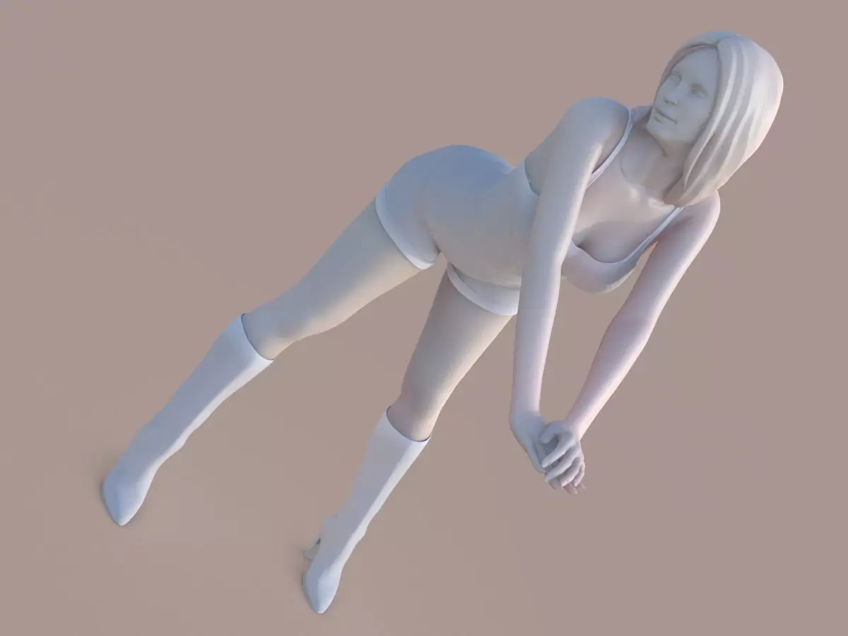 female posture 3D print model