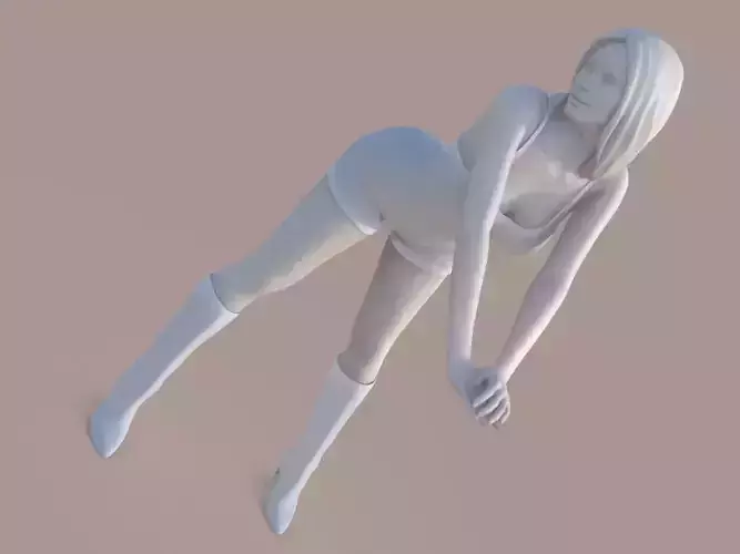 female posture 3D print model