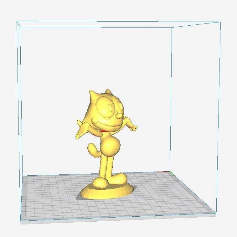 Felix The Cat  3D print model_3