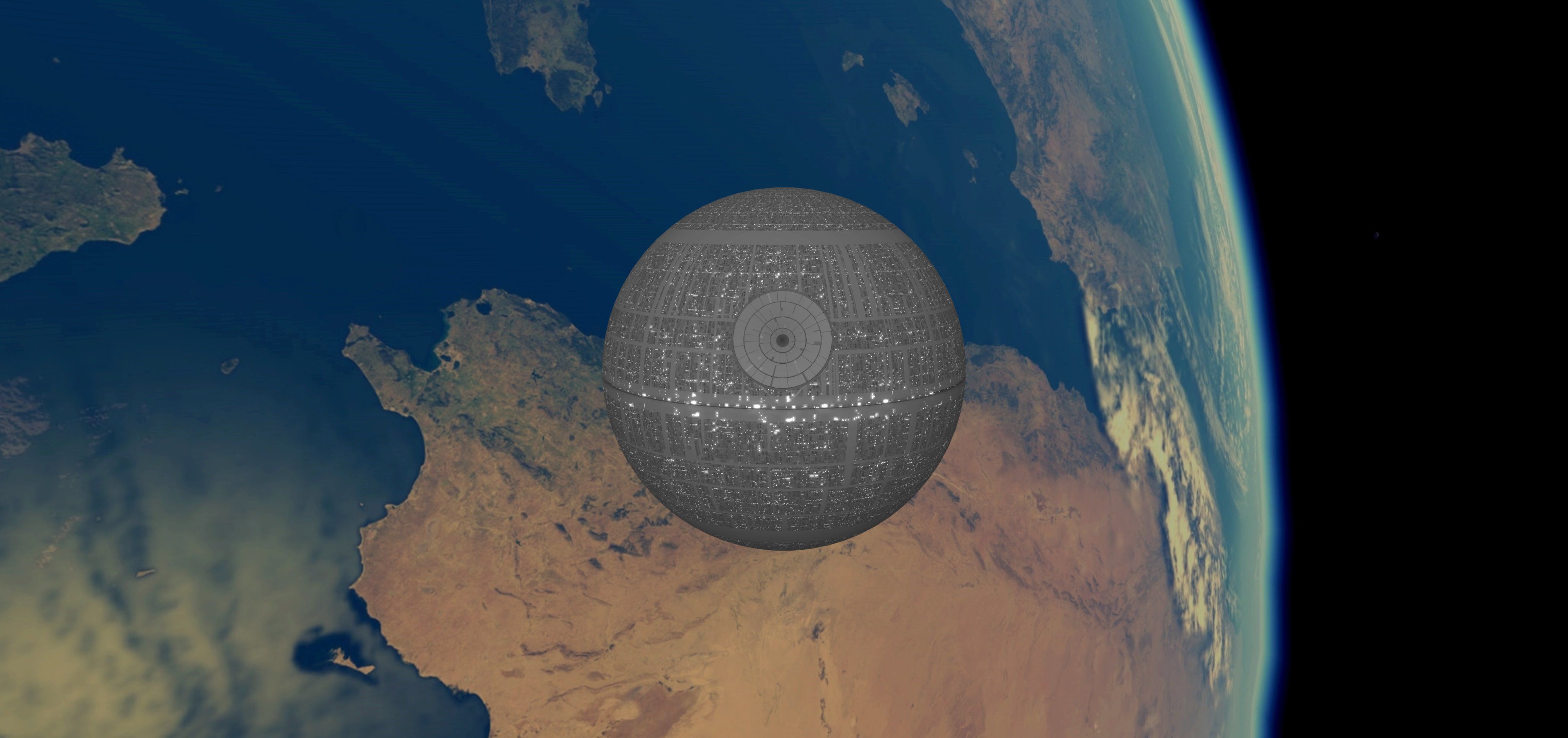 STAR WARS - DEATH STAR Low-poly 3D model_4