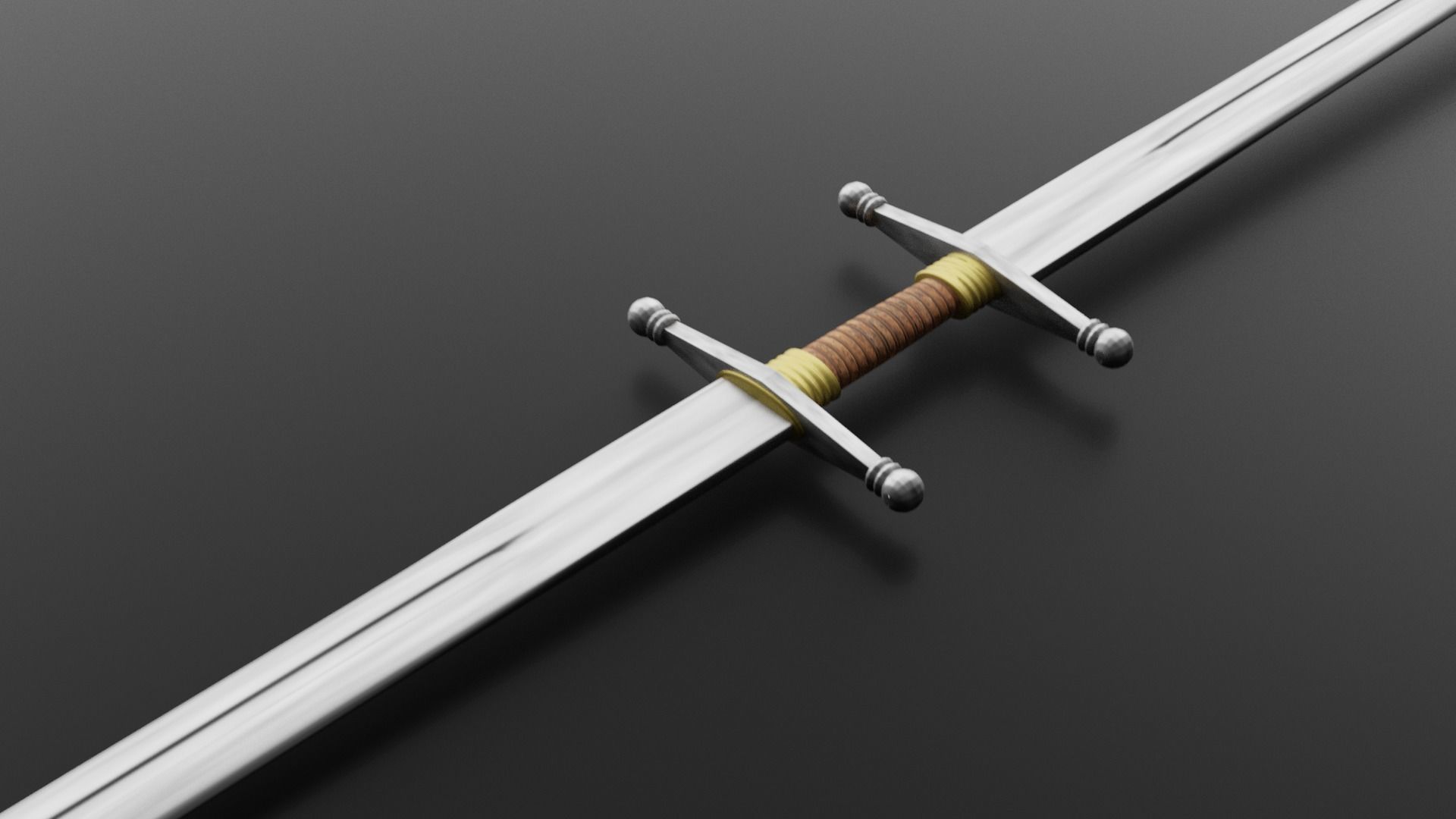 Sward 2 sword 3D model_2