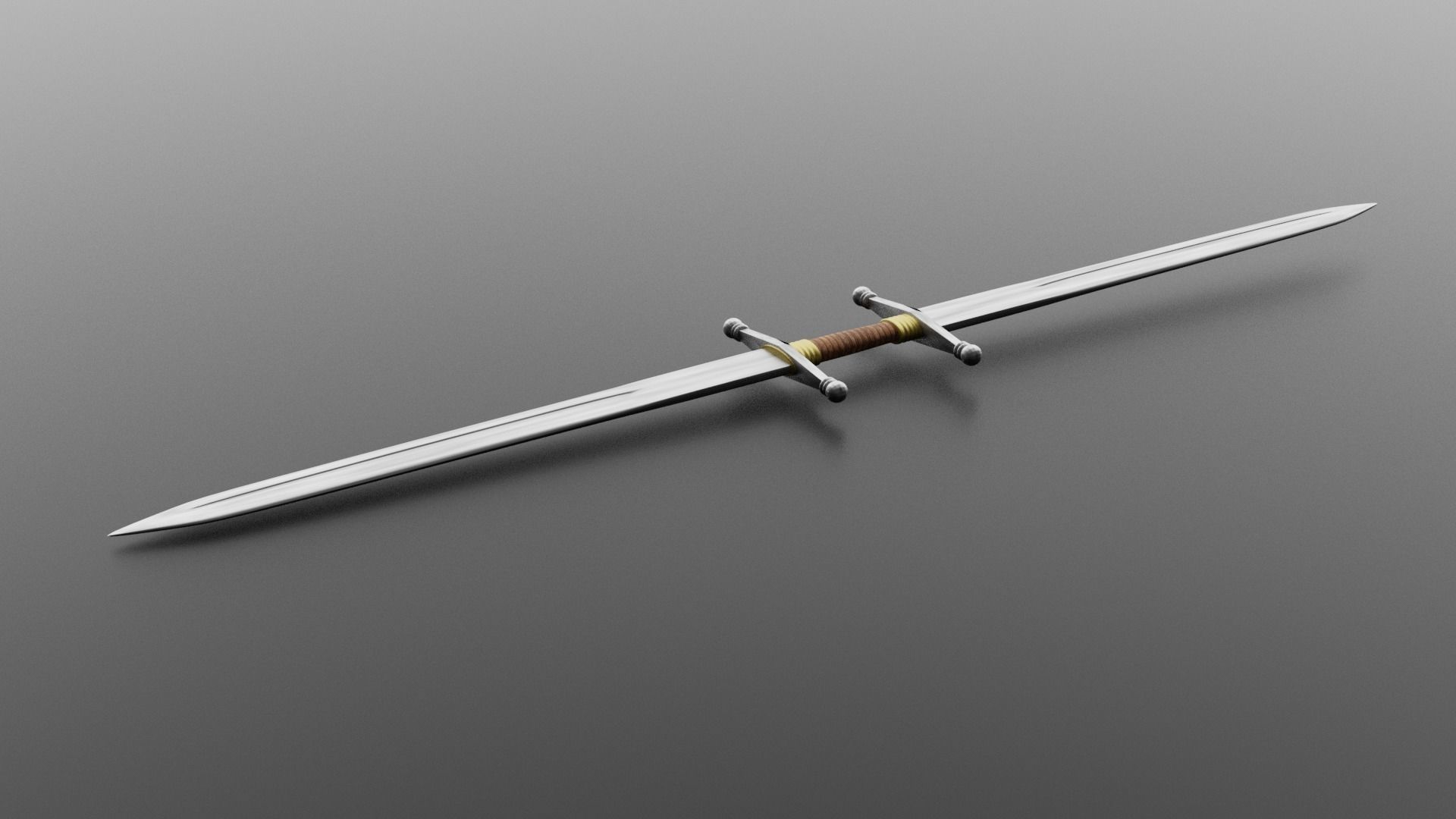 Sward 2 sword 3D model_1