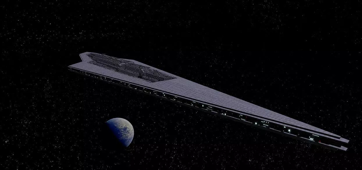 STAR WARS - EXECUTOR CLASS STAR DESTROYER Low-poly 3D model_0