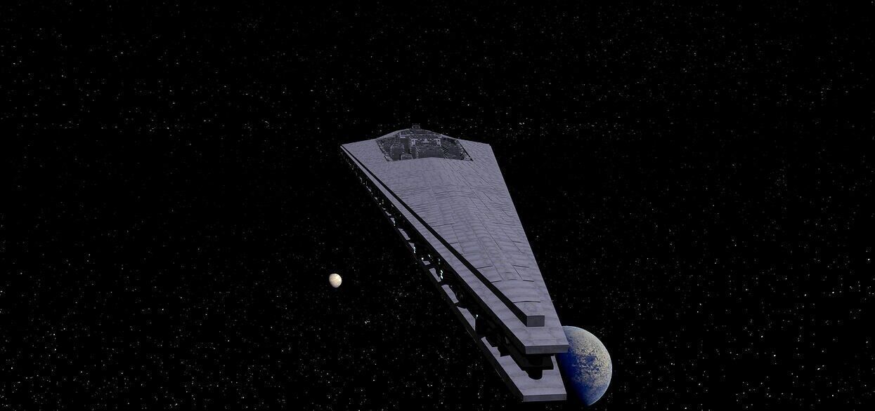 STAR WARS - EXECUTOR CLASS STAR DESTROYER Low-poly 3D model_5
