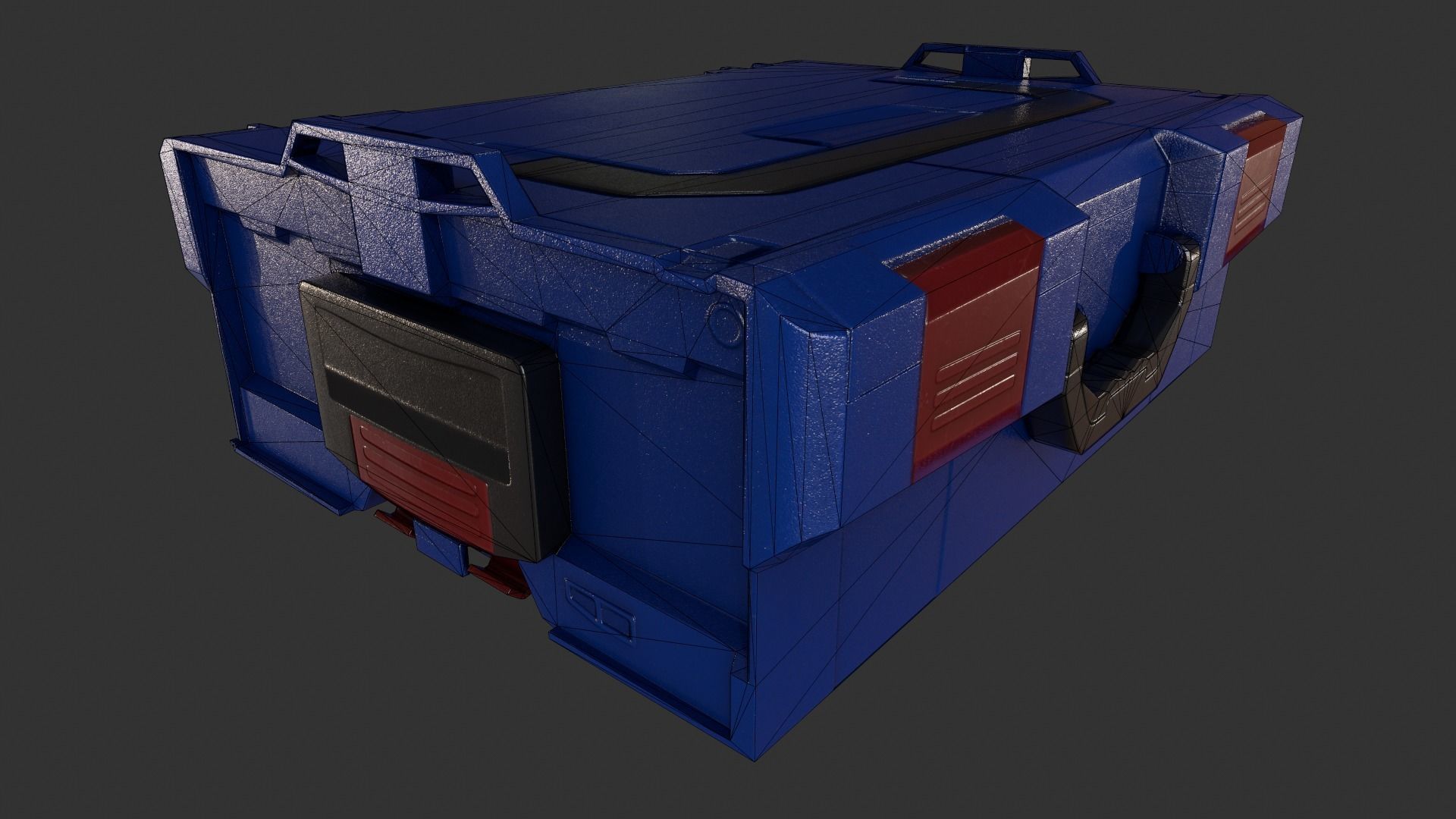 ToolBox - Low Poly box Low-poly 3D model_1