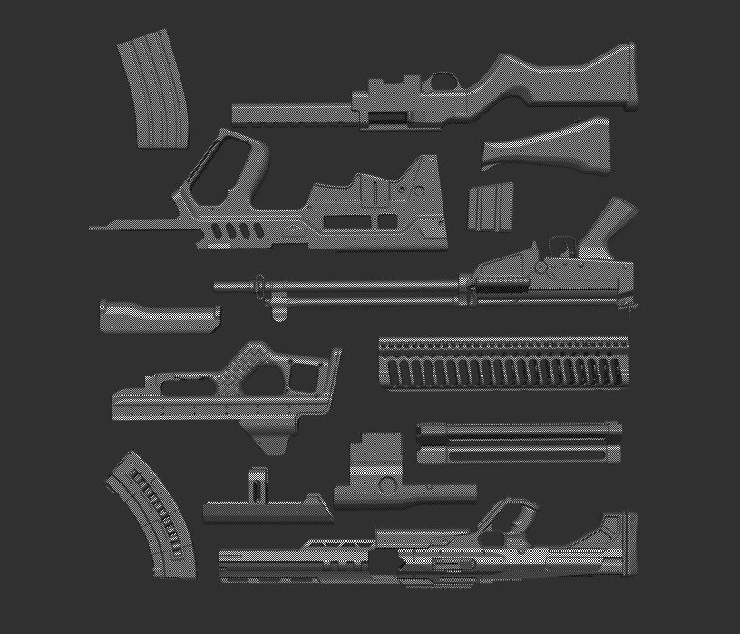 IMM GunPack 3D model_2