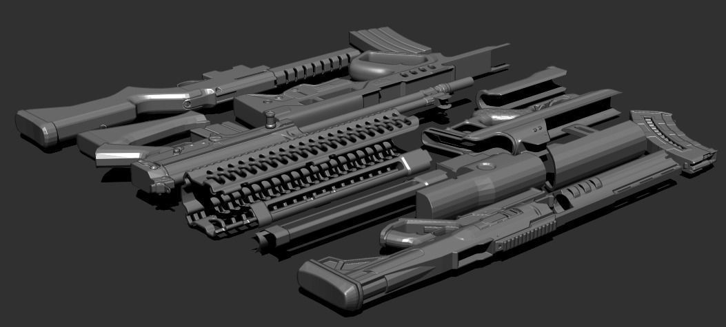 IMM GunPack 3D model_5