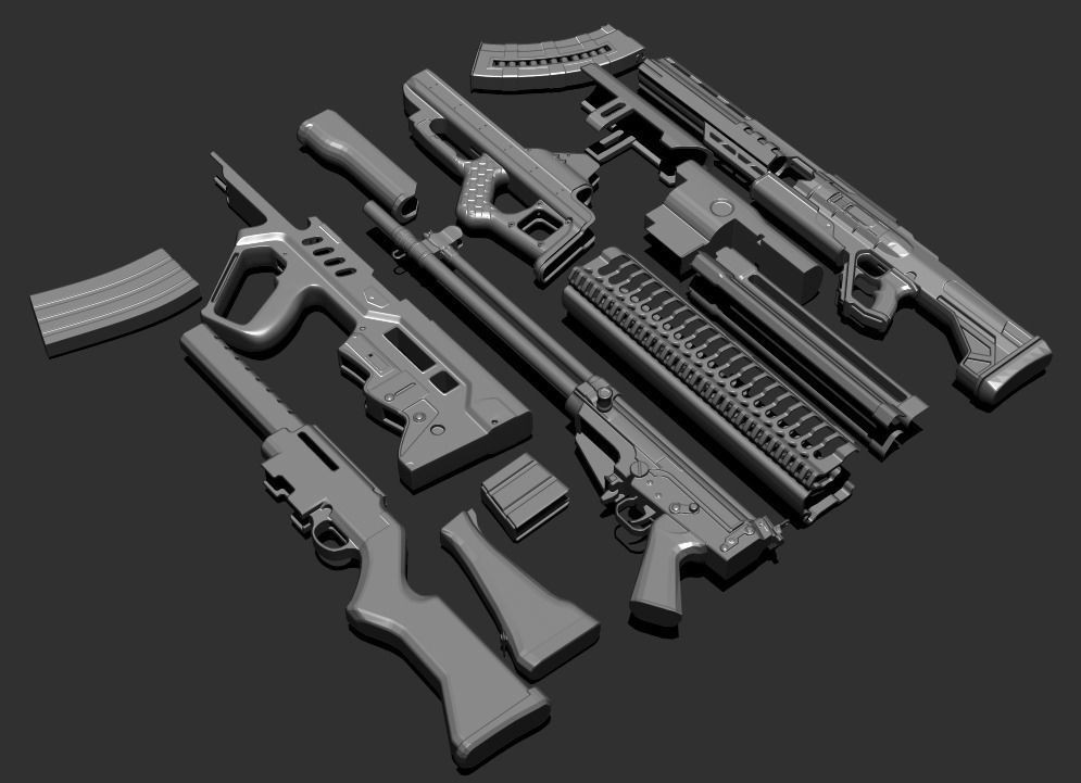 IMM GunPack 3D model_1