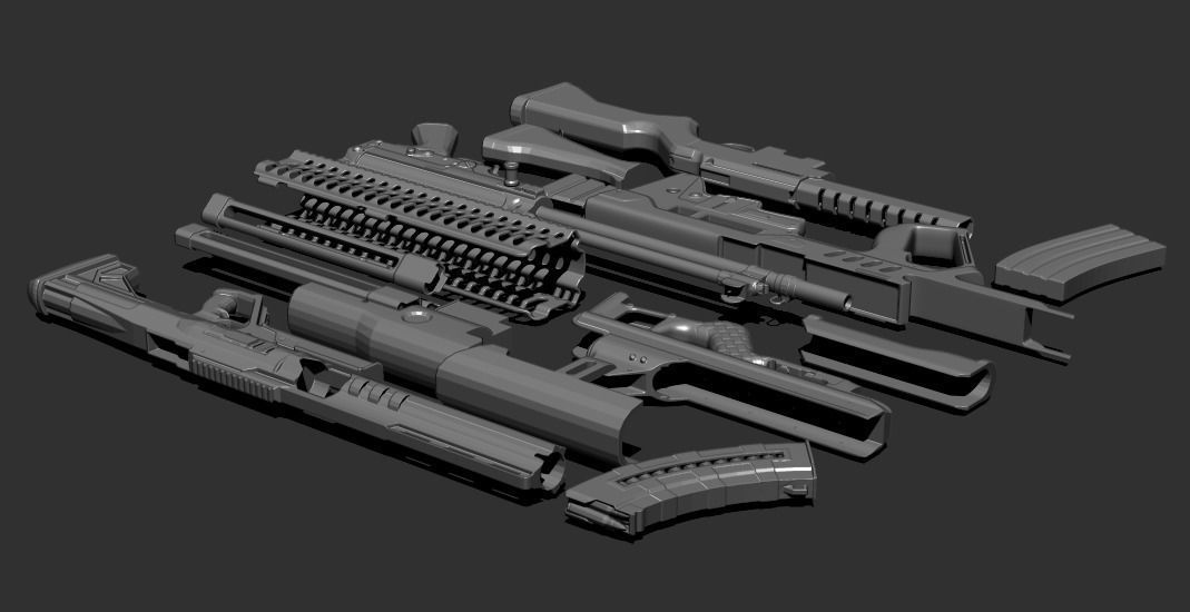 IMM GunPack 3D model_4