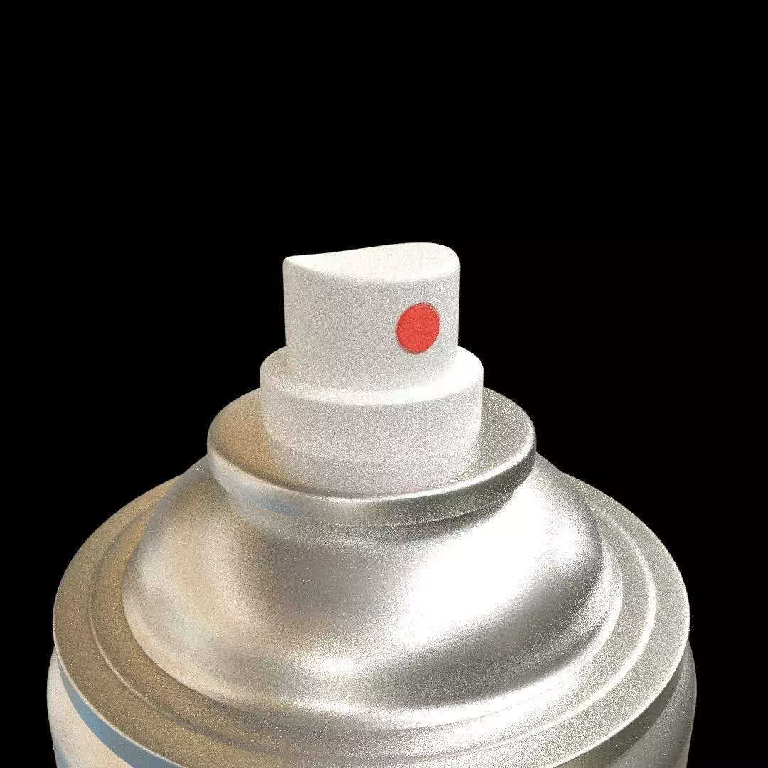 Spray Paint Can 3D model_0