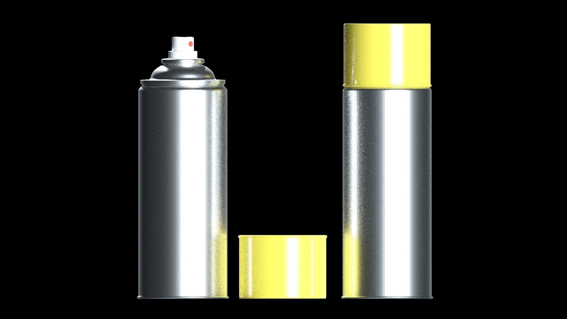 Spray Paint Can 3D model_4