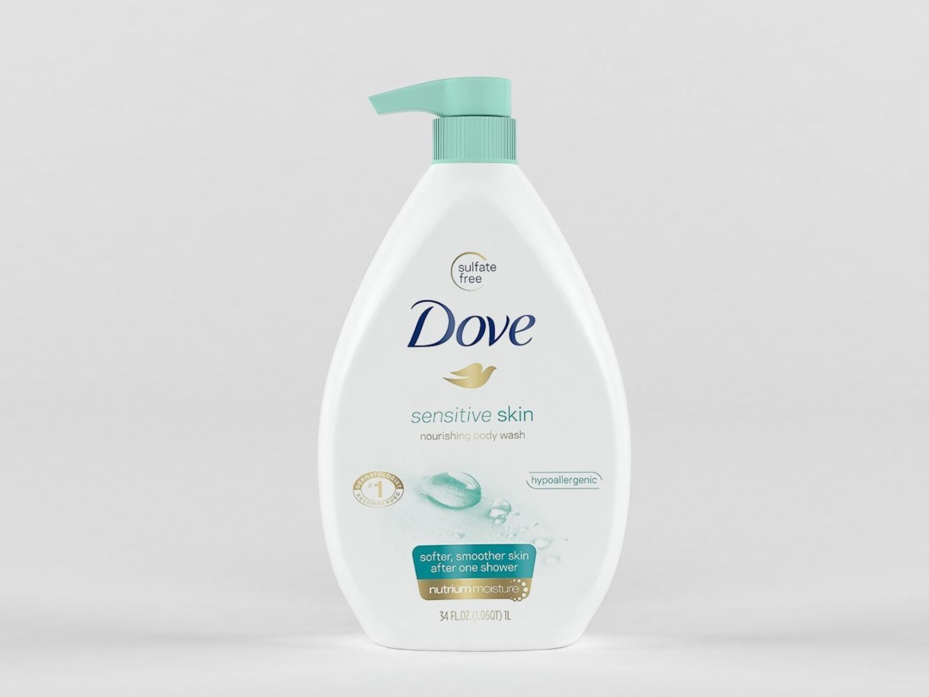 Dove shampoo 3D model_2