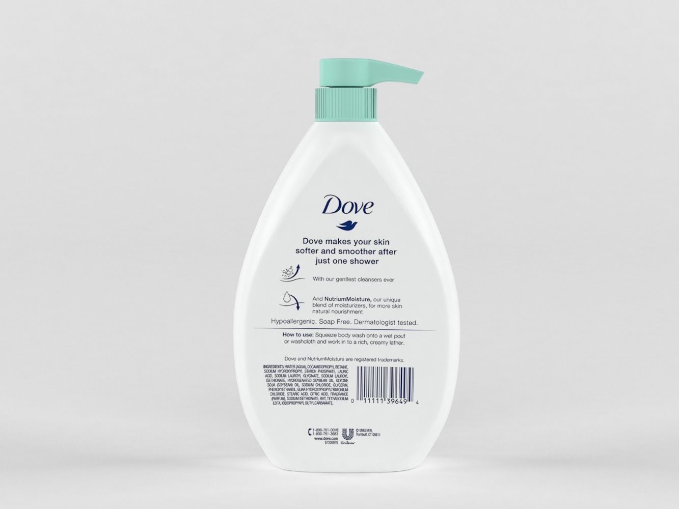 Dove shampoo 3D model_3