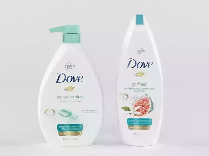 Dove shampoo 3D model