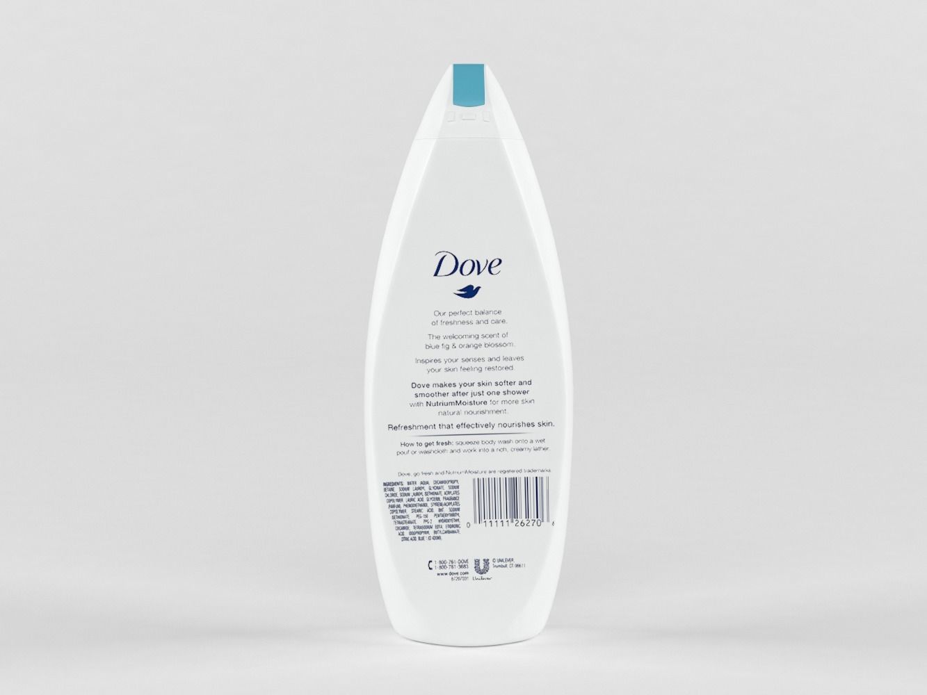 Dove shampoo 3D model_4