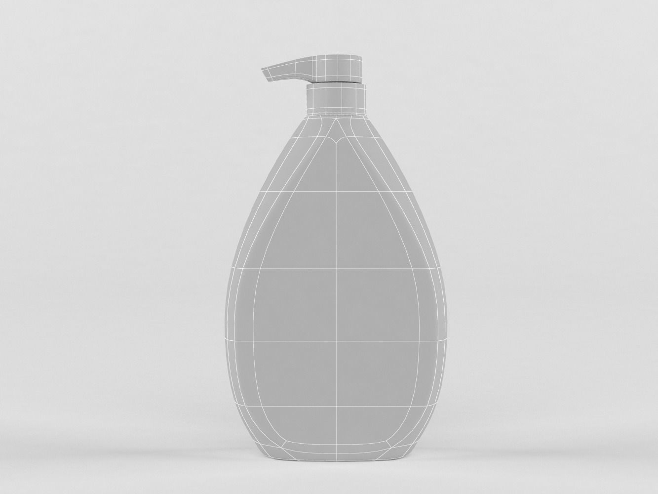 Dove shampoo 3D model_8