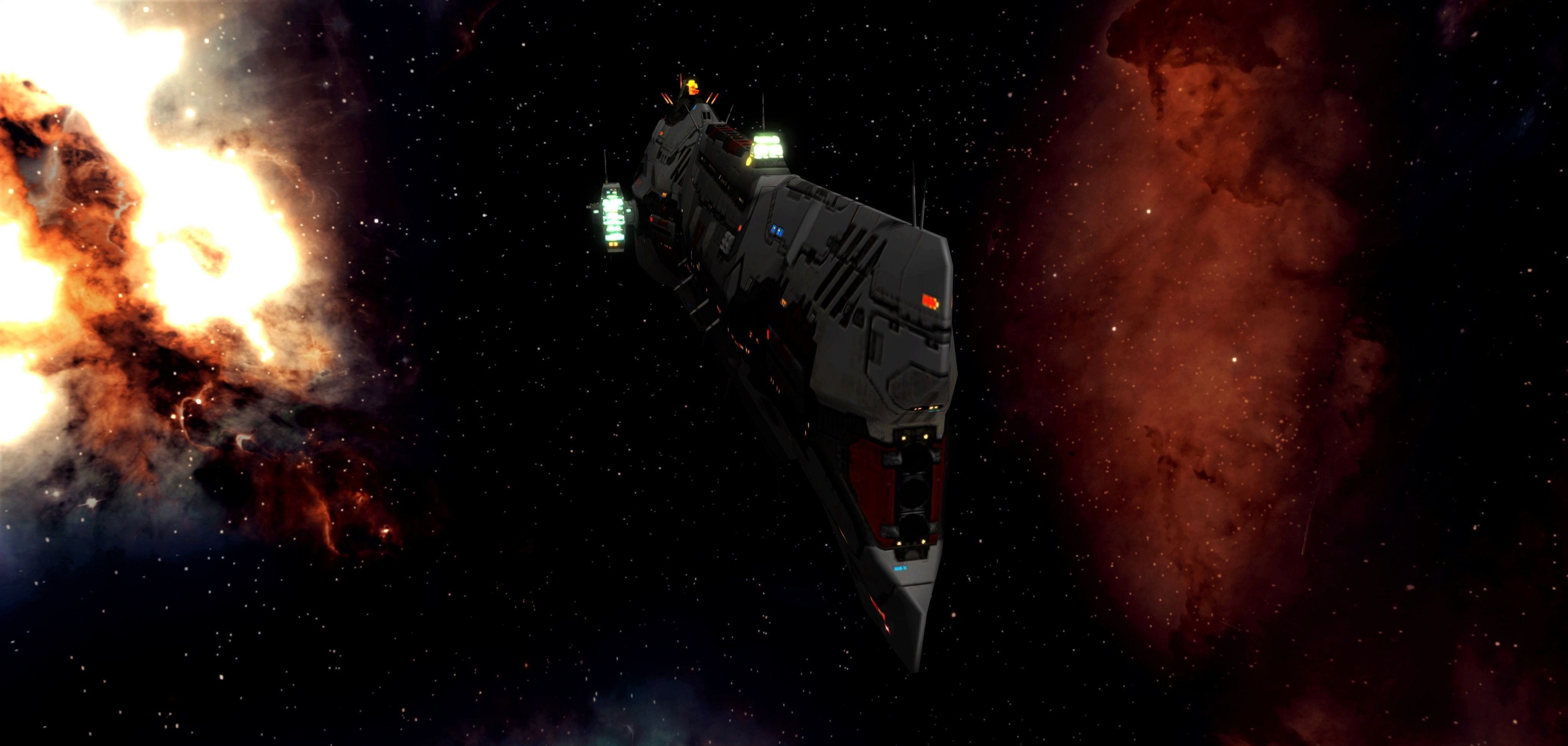 Homeworld - Vaygr Battle Cruiser Low-poly 3D model_3