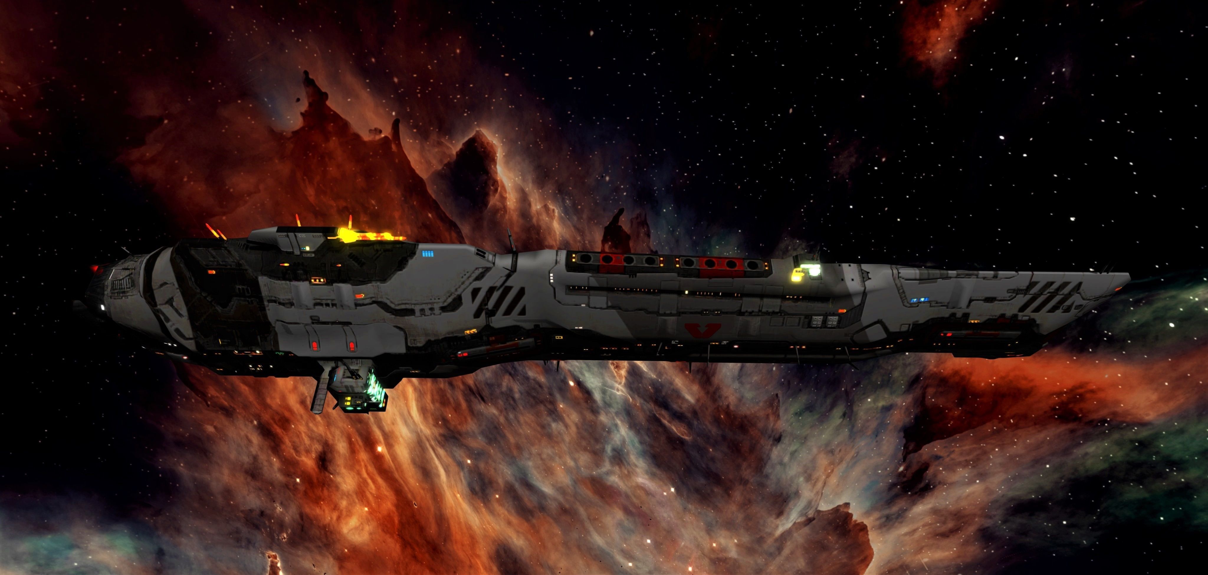 Homeworld - Vaygr Battle Cruiser Low-poly 3D model_5