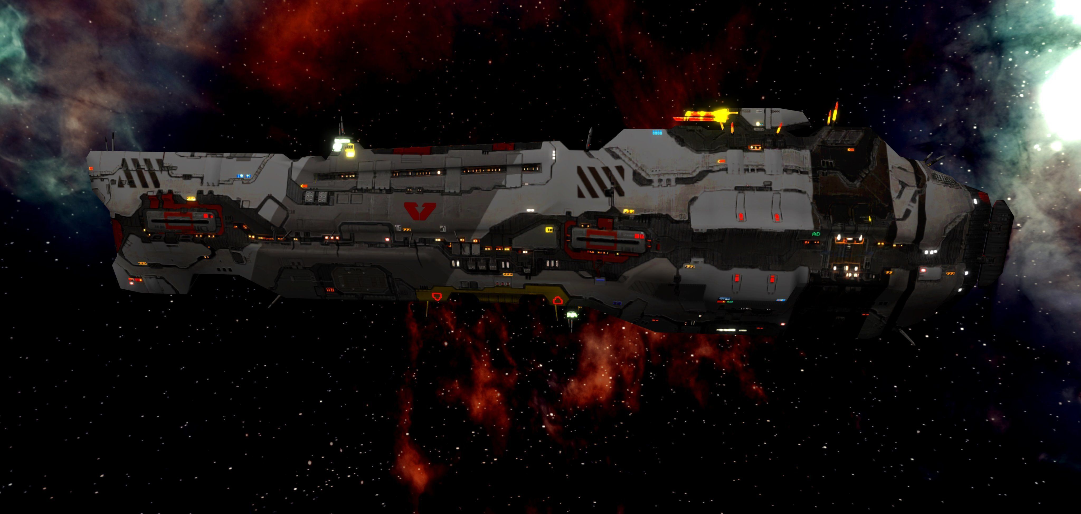 Homeworld - Vaygr Battle Cruiser Low-poly 3D model_8