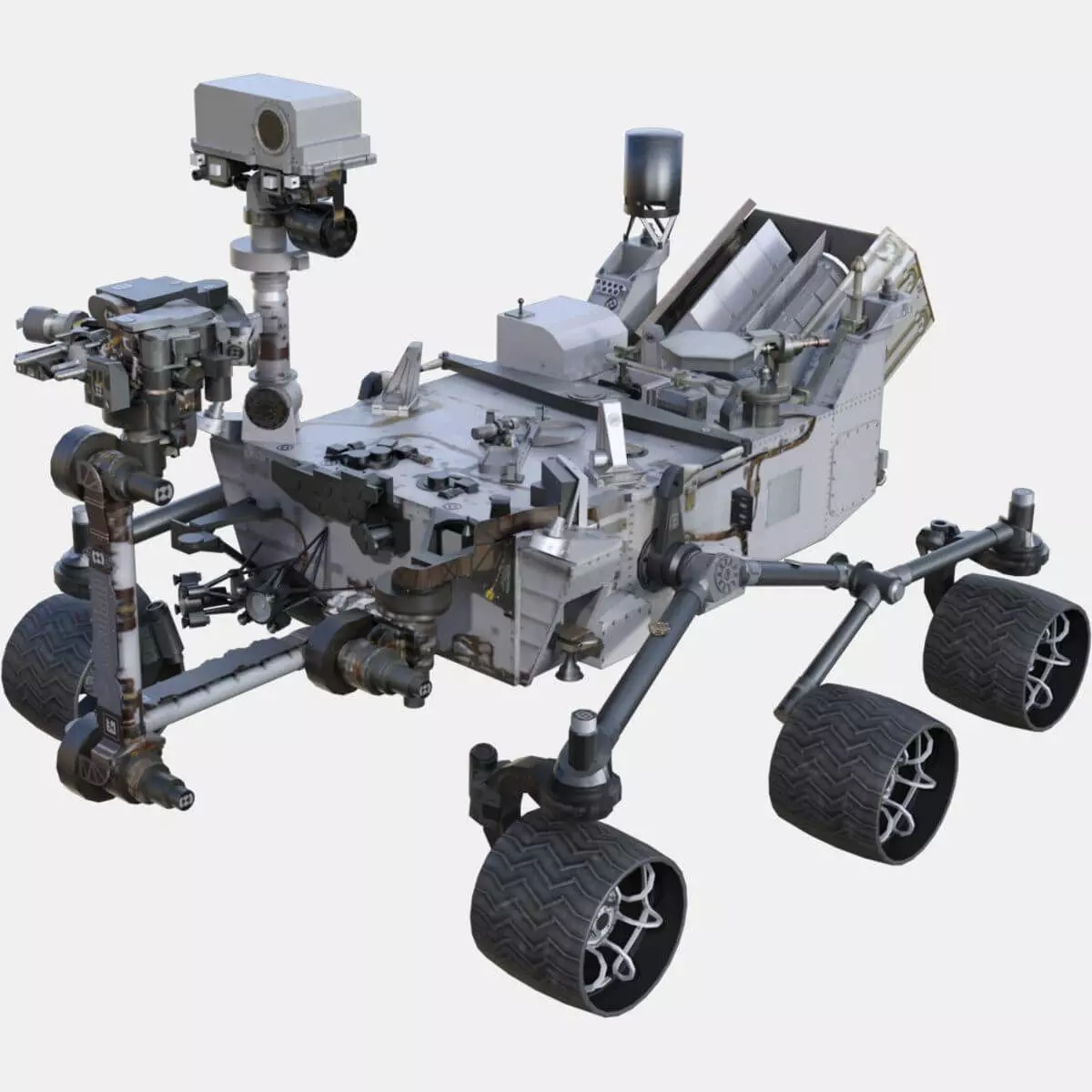 NASA Curiosity Rover Low-poly 3D model_0