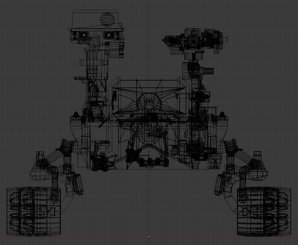 NASA Curiosity Rover Low-poly 3D model_5