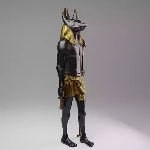 Anubis Soldier Statue for VFX and Games