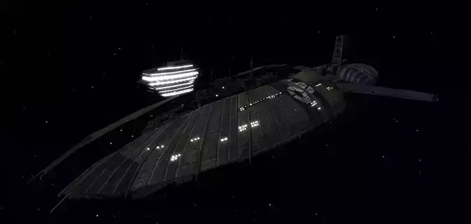 STAR WARS - MUNIFICENT CLASS FRIGATE Low-poly 3D model
