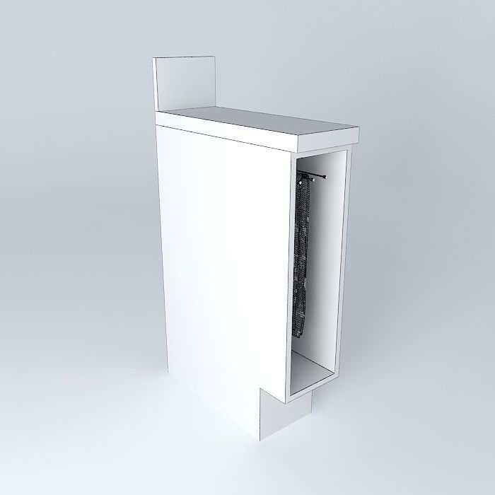 Module door dishcloth Free 3D model_3