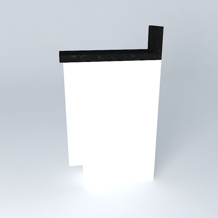 Module door dishcloth Free 3D model_2