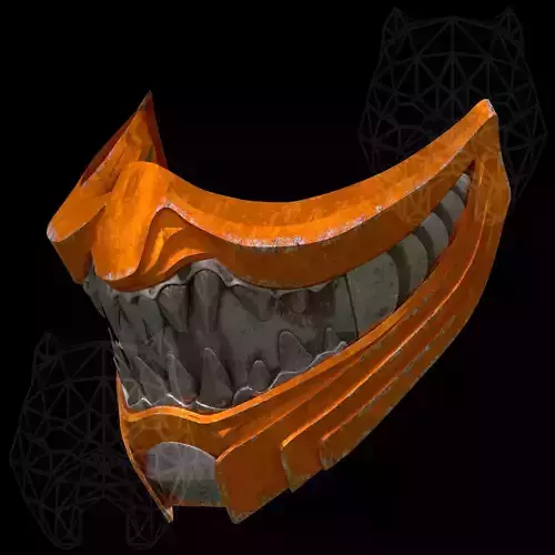 Scorpion mask from Mortal Kombat 11 3D print model