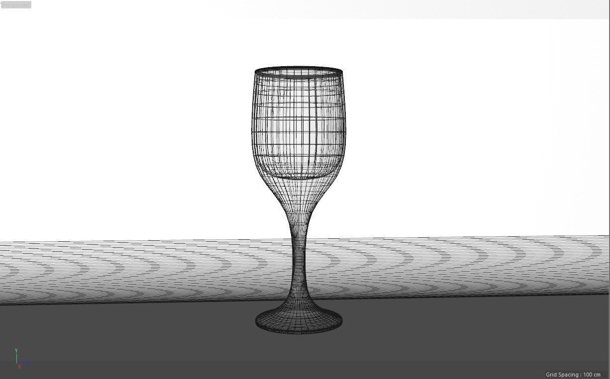 Wine Glass 3D model_1