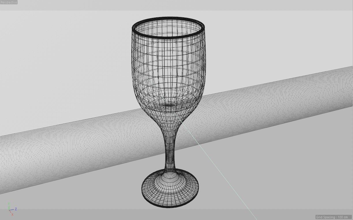 Wine Glass 3D model_2