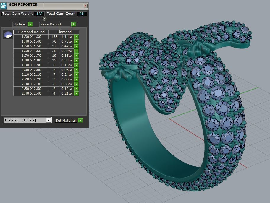 Geco Ring  3D print model_6