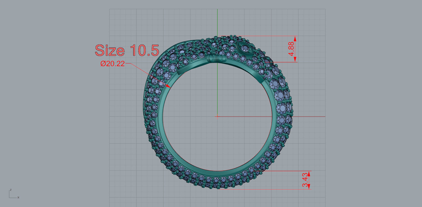 Geco Ring  3D print model_2