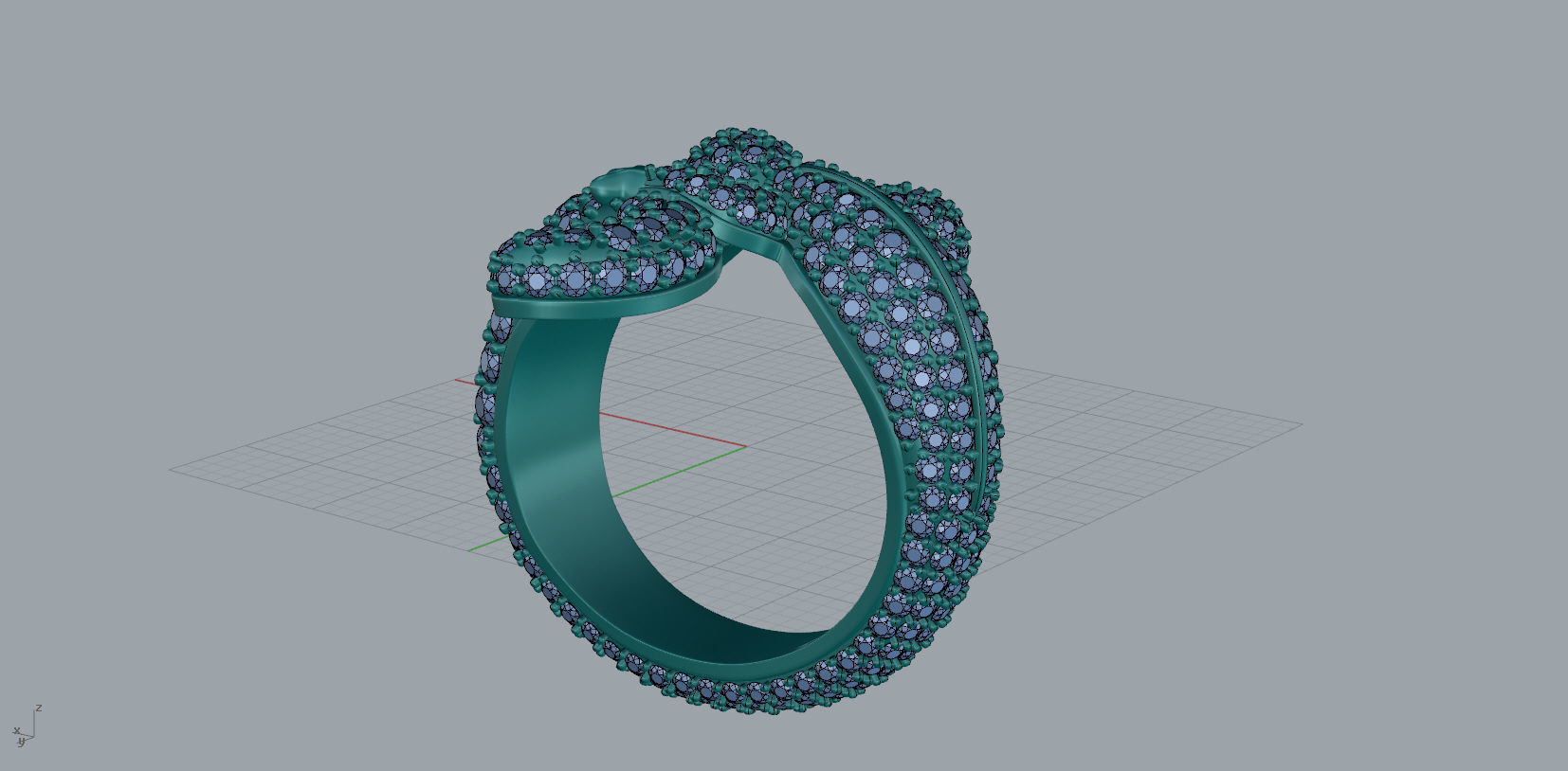 Geco Ring  3D print model_5
