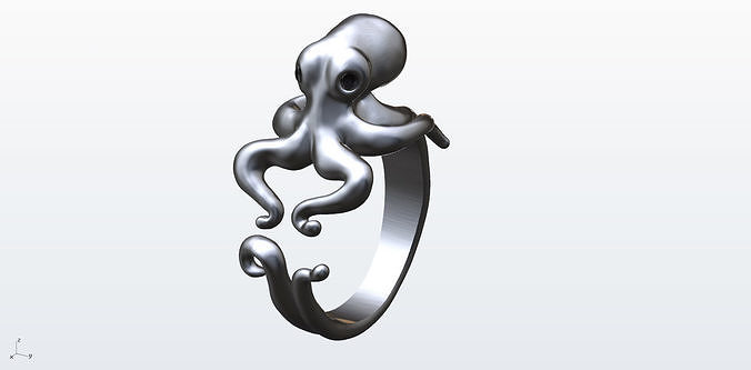 Octopus Ring  3D print model